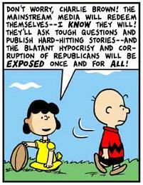 Lucy and Charlie Brown in This Modern World