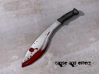 bloody machete